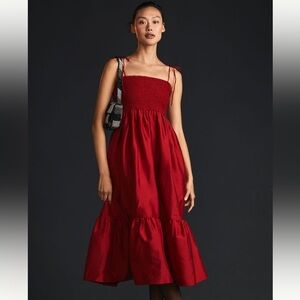 Dhruv Kapoor smocked Cerise dress